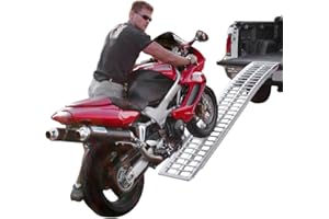 RAGE POWERSPORTS Black Widow A-8412-600-1 Aluminum 7' Arched Motorcycle Ramp