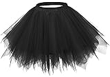 Kileyi Womens Tutu Costume Adult Party Dance Tulle Skirt Short Fluffy Petticoat