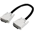 StarTech.com Dual Link DVI Cable - 1 ft - Male to Male - 2560x1600 - DVI-D Cable - Computer Monitor Cable - DVI Cord - Video Cable
