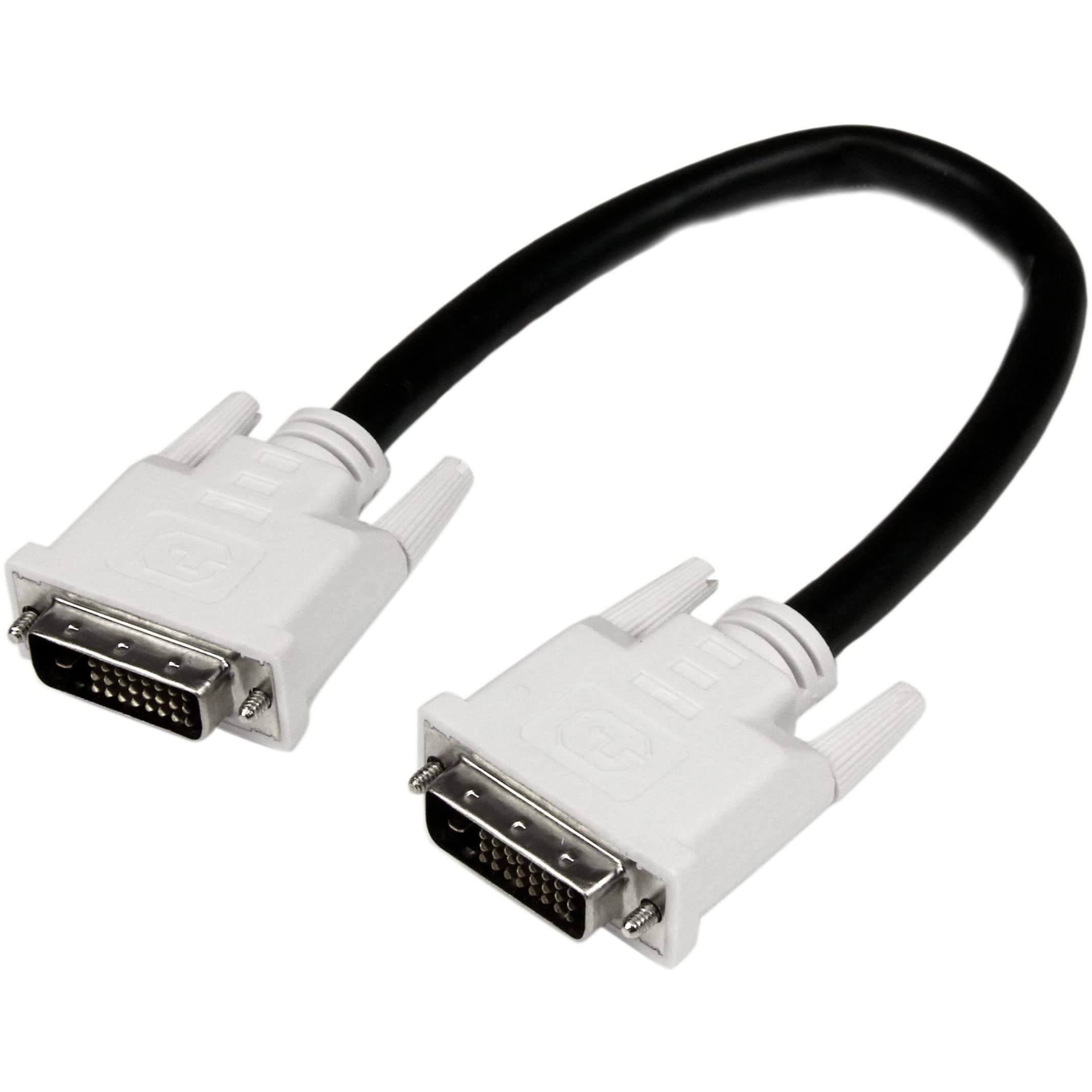 StarTech.com Dual Link DVI Cable - 1 ft - Male to Male - 2560x1600 - DVI-D Cable - Computer Monitor Cable - DVI Cord - Video Cable (DVIDDMM1)