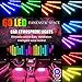 Carmoni 4pcs 60 LED Multi-color Remote Control Car LED Interior Lights - Atmosphere Neon Lights Kit with Sounds-activated