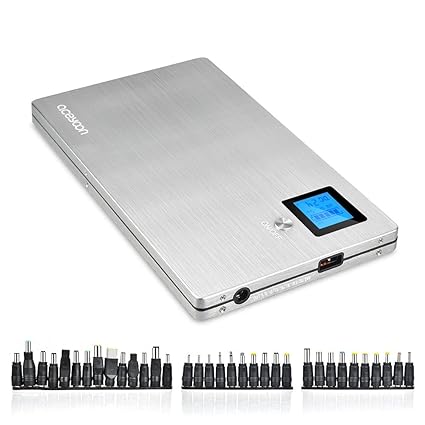 aceyoon Power Bank 20000 mah Schnellladefunktion Klein Notebook Externer Akkupack Portable DC Netzteil Zusatzakku mit LCD Vol