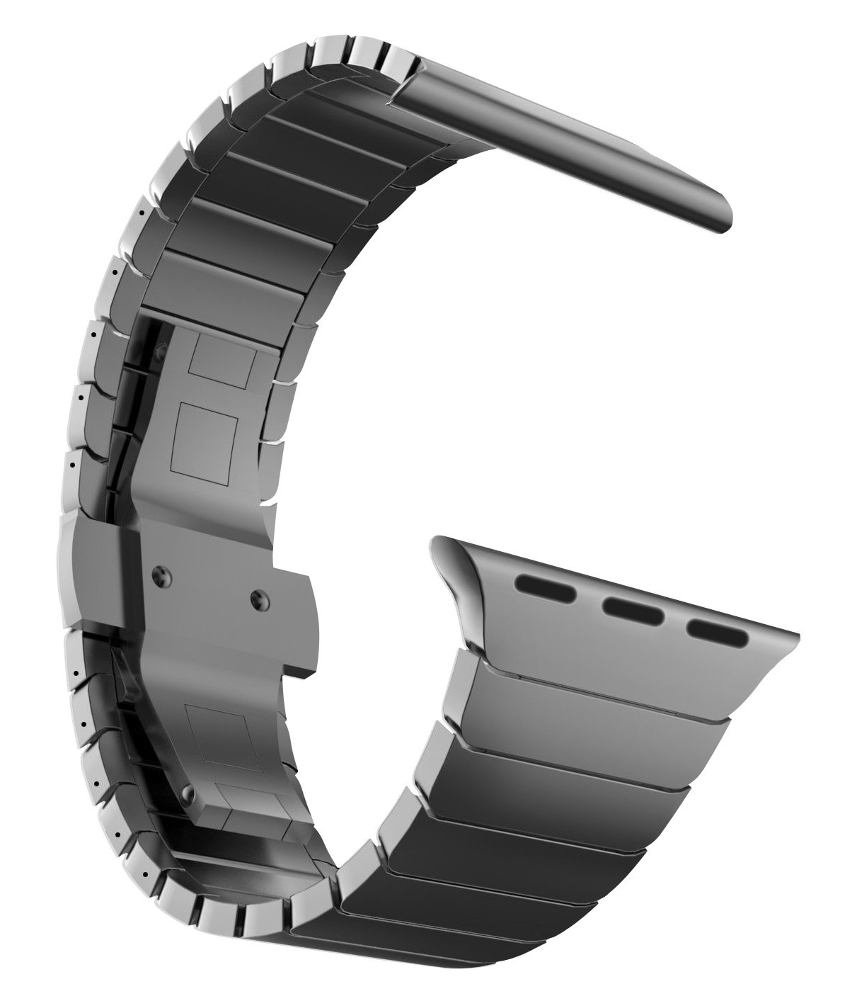 MaKTech Metal Wristband Replacement for Apple Watch band,Stainless Steel Link Bracelet Band for Apple Watch Series 11/10/9/8/7,SE 3/2/1 [2025] (42mm/41mm/40mm,Space Gray) — image 1