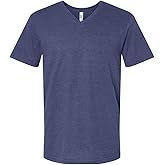American Apparel CVC V-Neck Tee Heather Indigo