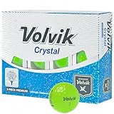 Volvik Crystal Green Golf Balls 12-Ball Pack