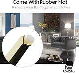 La Vane 6 Inch Diamond Triangle Gold Metal Furniture Legs Set of 4 view 5