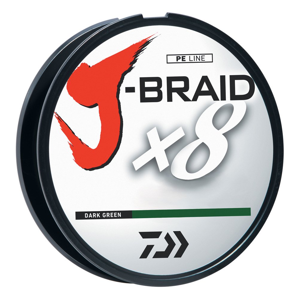 J-BRAIDX8, Filler Spool, Dark Green, Mono Dia.= 4lb.