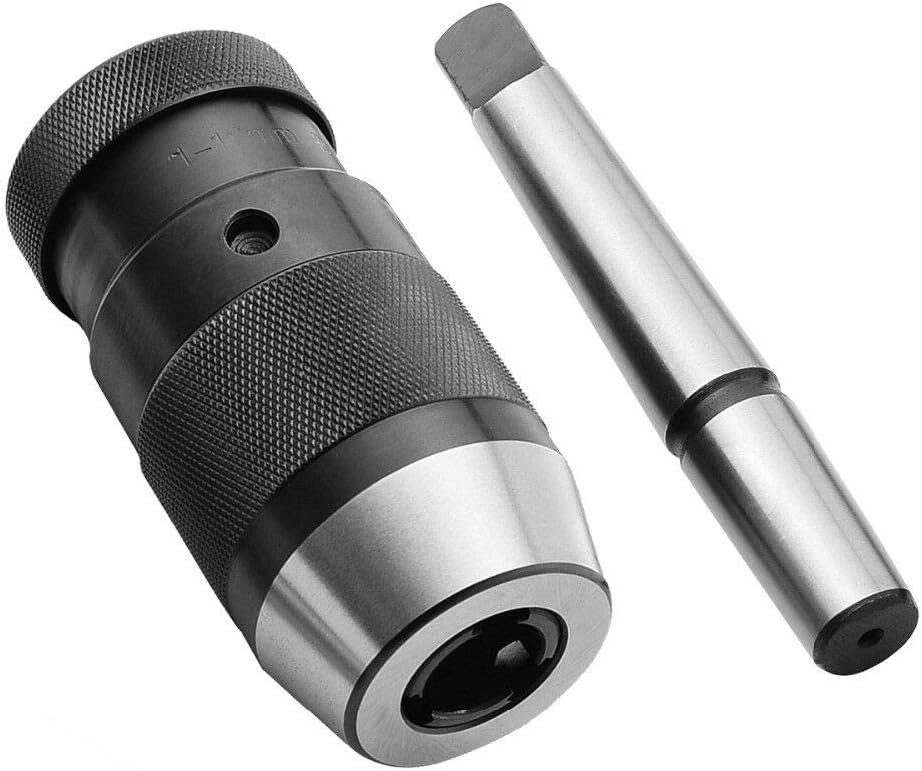 Haosie Mandrin Perceuse a Colonne, 0.5‑16 mm MT2‑B16 Mandrin de Perçage, Mandrin Autoserrant Convient Aux Perceuses Cylindriques, Aux Fraiseuses et Aux Tours