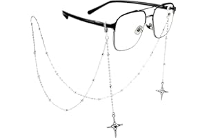 shionreiy Stylish Women's Glasses Chain - Eyeglass & Sunglasses Chains Holder for Around Neck, Eyewear Retainer Strap