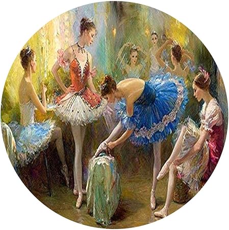 Amazon 1000ピースパズル 大人の子供たち バレエガール クリエイティブゲーム動物漫画アニメ古典的な認知教育の装飾クリスマスパズル円形パズル ジグソーパズル おもちゃ