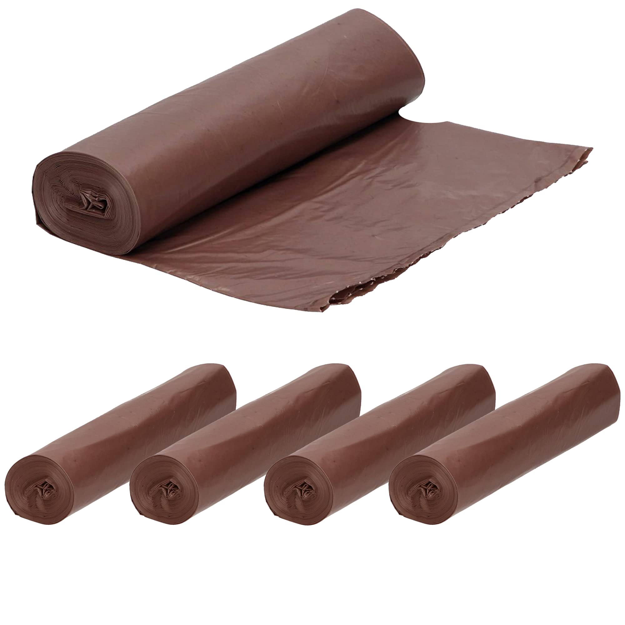 WellHome Organic 100 Bin Bags with Self-Seal 20L Capacity Each, Polyethylene, 45 x 55 cm / 20 litres