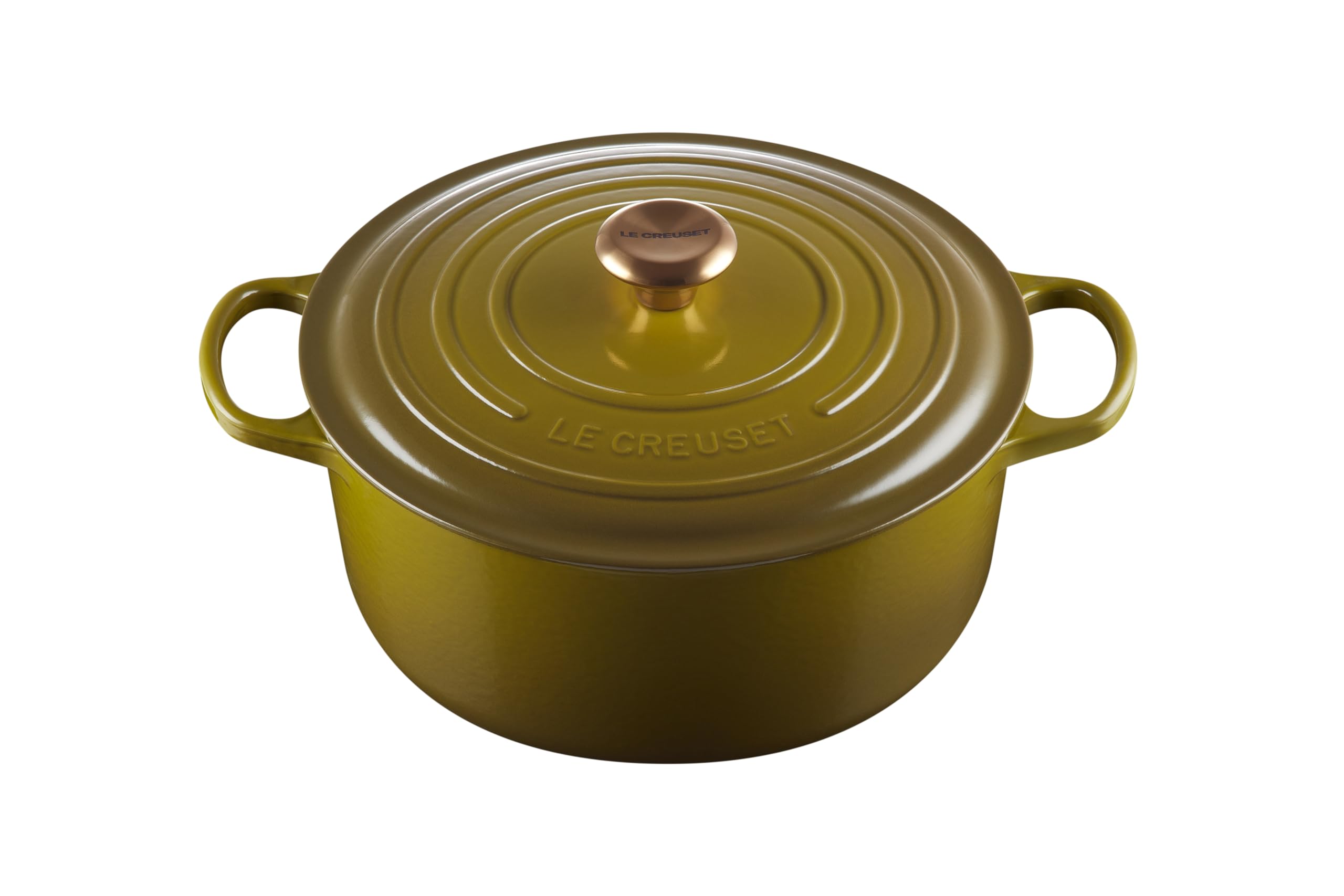 Le Creuset Enameled Cast Iron Signature Round Dutch Oven, 7.25 qt., Olive