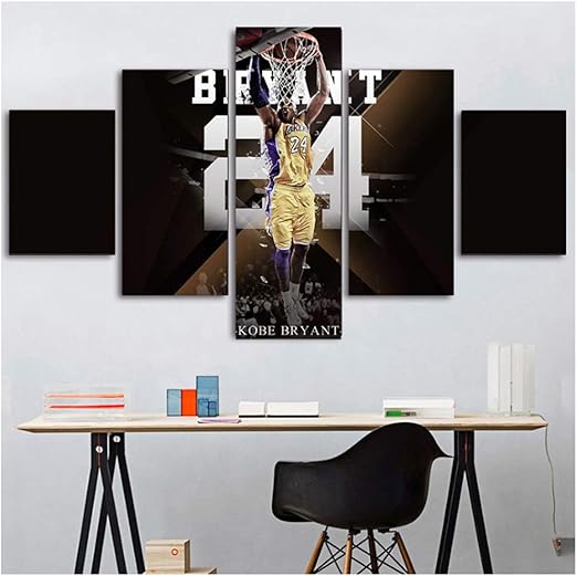 Amazon Com Empty Kobe Bryant Canvas Paintings Wall Art Sports Picture Hd Print Poster For Living Room Home Decoration 40x60 40x80 40x100cm No Frame Posters Prints