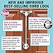 Kiscords Baby Safety Cabinet Locks for Knobs Child Safety Cabinet Latches for Home Safety Strap for Baby Proofing Cabinets Kitchen Door Rv No Drill No Screw No Adhesive/Color White/ 5 Pack Ez-Twist