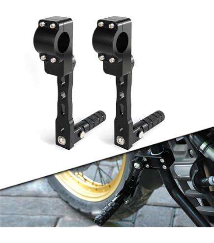 Kuryakyn Tour-Tech Long Arm Cruise Mounts In Gloss Black Finish (7575