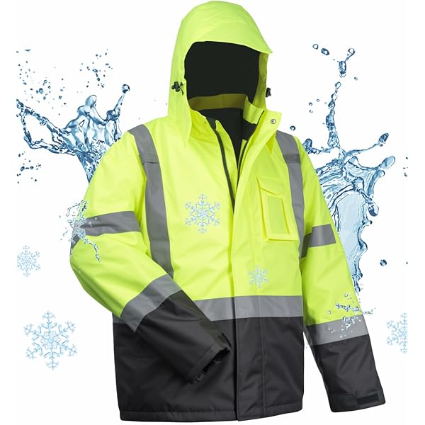 High Visibility Reflective Waterproof Rain Jacket For Motocycle Riding