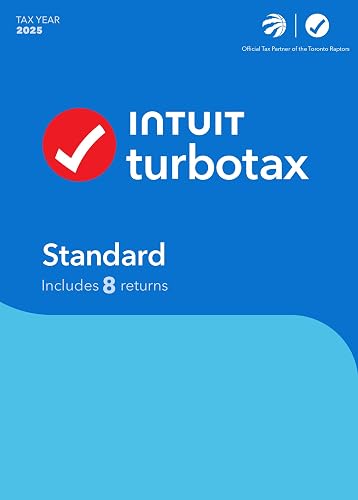 TurboTax Standard 2025 - 8 Returns - English - Windows - Digital Download [PC Download code]