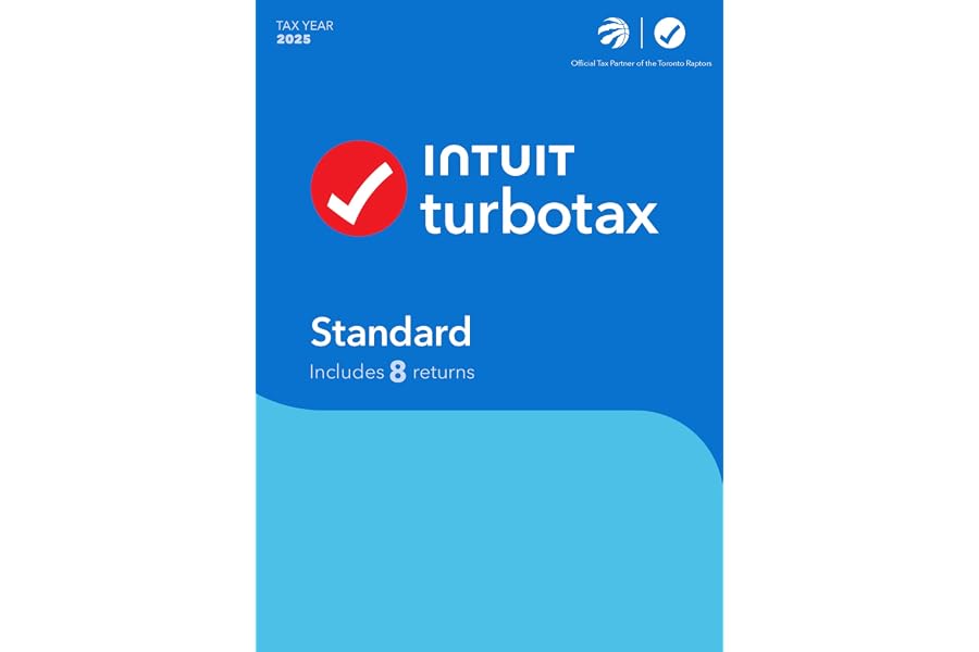 TurboTax Standard 2025 - 8 Returns - English - Windows - Digital Download [PC Download code]