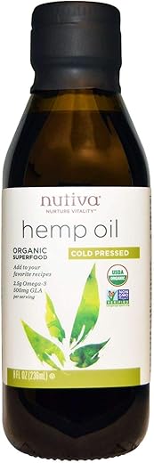 海外直送品 Nutiva Hempseed Oil, ORGANIC, 8 OZ