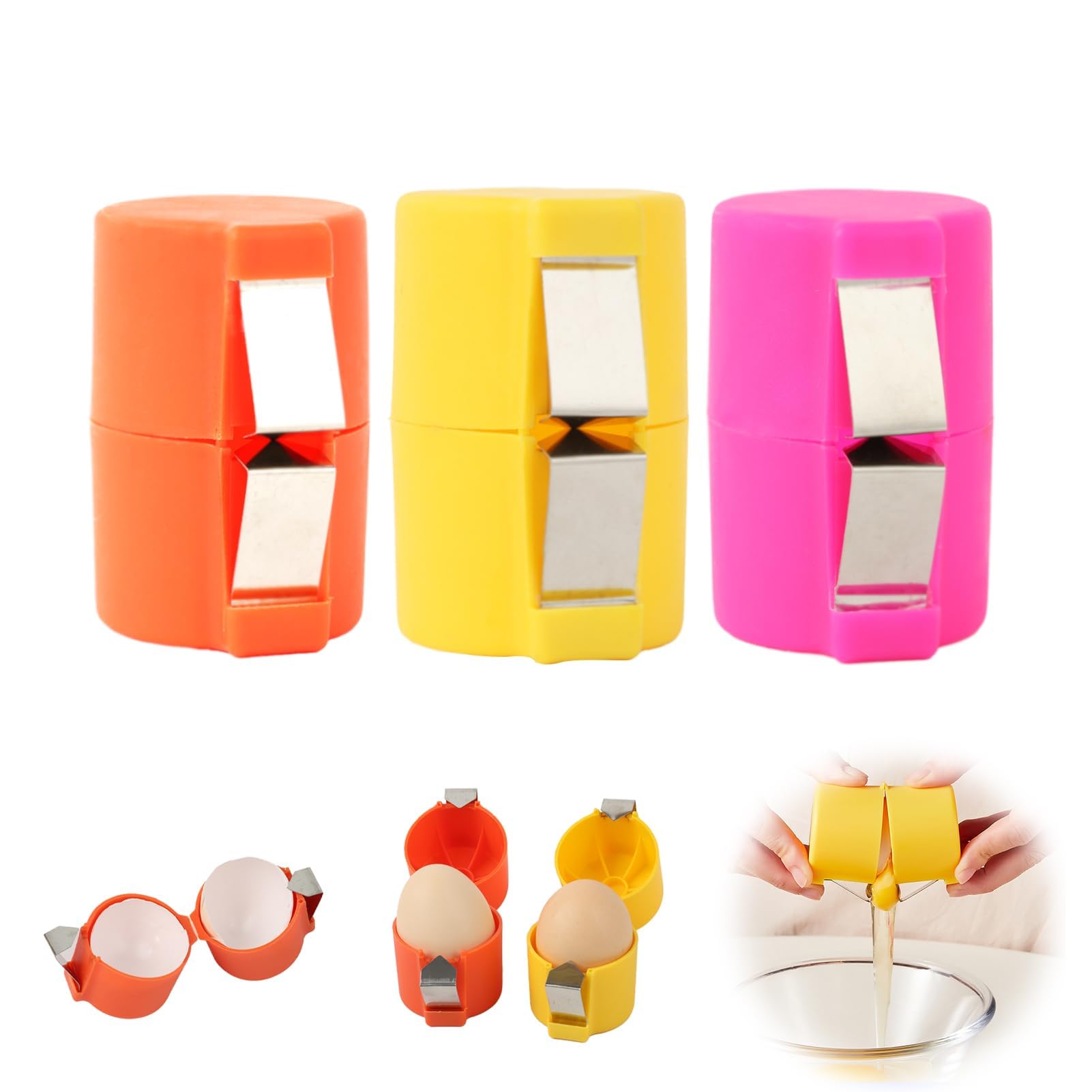 Photo 1 of ***MISSING PARTS***
3pcs Egg Shell Opener, Egg Peeler Tool Set,Egg Separator for Raw Eggs, Hard Boiled Egg Peeler,Kitchen Gadgets for Bakers Prep?The metal sheet is removable, making it easy to install and clean?