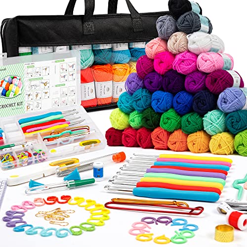 Schnäppchen gefunden: Inscraft Häkelwolle Set, Nädeln,... für 29,99€ Zum Angebot!