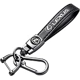 SDSHSM Genuine Leather Key Chain for Lexus RX ES GS LS NX RS GX LX RC LC RX350 is250 GX460 Keychain KeyRing for Men and Woean Accessories Black