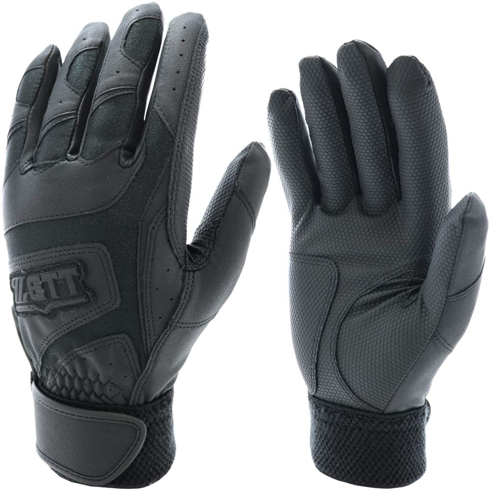 【ZETT】ゼット 高校生対応 バッティンググローブ 両手用 bg679hs ブラック（1900） L（26-27cm） の商品画像