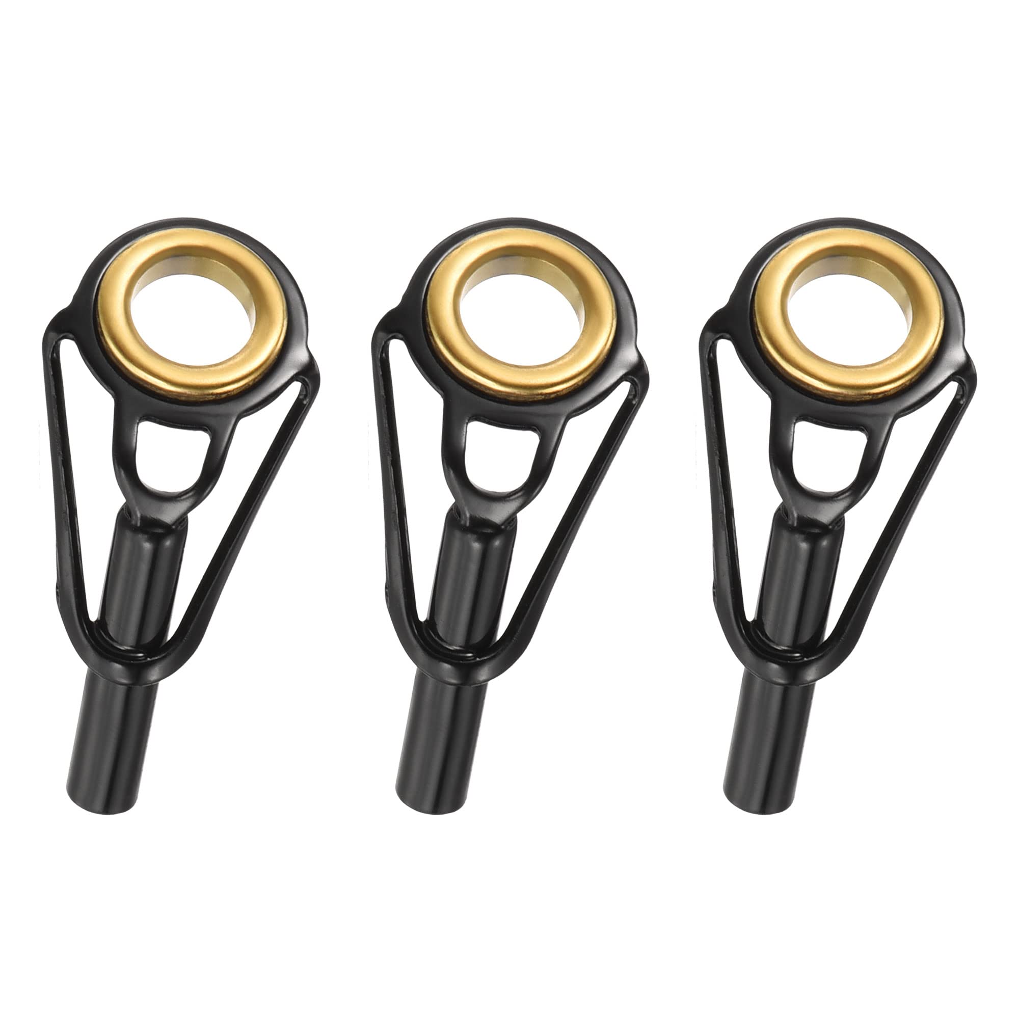 PATIKIL 2.8mm Tube Dia Fishing Rod Tips Repair Kit, 3pcs Stainless Steel Ring Guide for Saltwater Freshwater Fishing