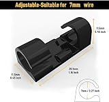 XIAOXI Cable Clips 20Pcs Self Adhesive Cable Management Black view 5