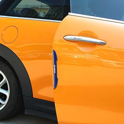 Amazon Co Jp 車のステッカー 4 Pcsカープラスチックアンチコリジョンステッカー車のドアプロテクタードアサイドエッジステッカー ブラック 簡単にインストールします Color Blue 家電 カメラ