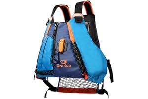 Yueta Life Vest for Adult, Paddle Sports Life Jacket with Adjustable Safety Strap, Premium Buoyancy Aids for Kayak Boating