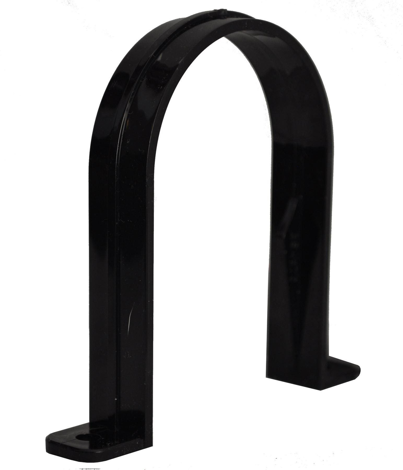 Round Downpipe Bracket - Black - Pack of 5
