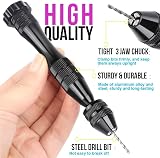 LEOBRO Hand Drill 12cm Pin Vise with 10 Drill Bits 0.8-3.0 mm view 3