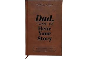 NIGRITY Dad, I Want to Hear Your Story,A Mother's Guided Journal,Tell Me Your Life Story With Ribbon Bookmark Great Gift for Mom Birthday (Dad)