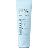 Tanologist Firming Daily Glow Body Lotion, Light/Medium, 8.45 fl oz | Summer glow, gradual self tanner body lotion, sunless tanner, vitamin C, niacinamide