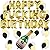 Gold Birthday and Champagne Balloon Set - Birthday Party Decorations - 21st - 30th - 40th - 50th - Funny Birthday Party Supplies