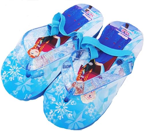 Amazon コマリヨー ディズニー アナと雪の女王 ゴム紐付きビーチサンダル ビーサン １６ １９ｃｍ ７６０７ キッズ ベビー