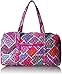 Vera Bradley Women's Cotton Large Travel Duffel Bag, Modern Medley, One Size