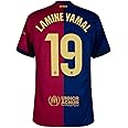 Lamine Yamal #19 Home Soccer Jersey 2024/25 (US, Alpha, Large, Regular, Regular, Blue/Red)
