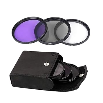 TOOGOO 49mm UV + Cpl + FLD Bolsa de Filtro de Lentes 3 En 1 para ...