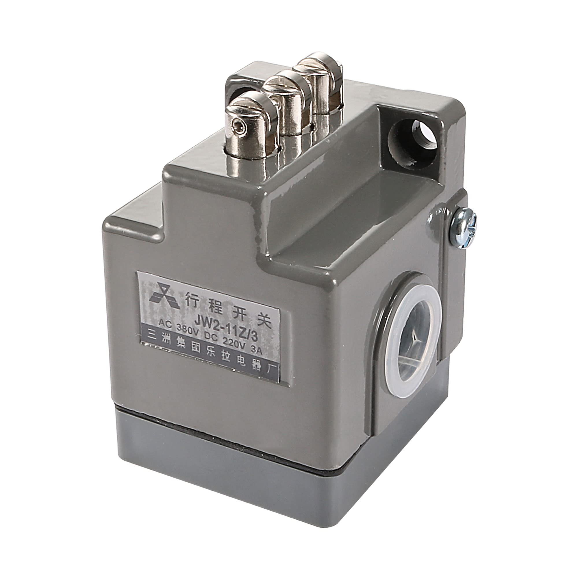 Sourcingmap 3NO 3NC 3 Parallel Roller Plunger Position Limit Switch JW2-11Z/3 Gray for CNC Mill 3D Printer Door Switch