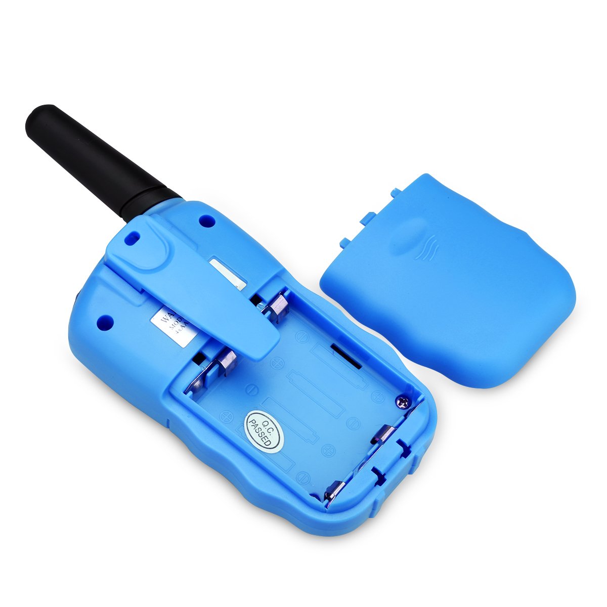 FLOUREON Walkie Talkies for Kids, 8 Channel 2-Way Radio Toys Long Distance Range 4PCS Blue Interphone