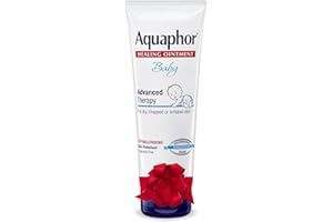 Aquaphor Baby Healing Ointment Advanced Therapy Skin Protectant, Dry Skin and Diaper Rash Ointment, Holiday Baby Gifts, 7 Oz Tube