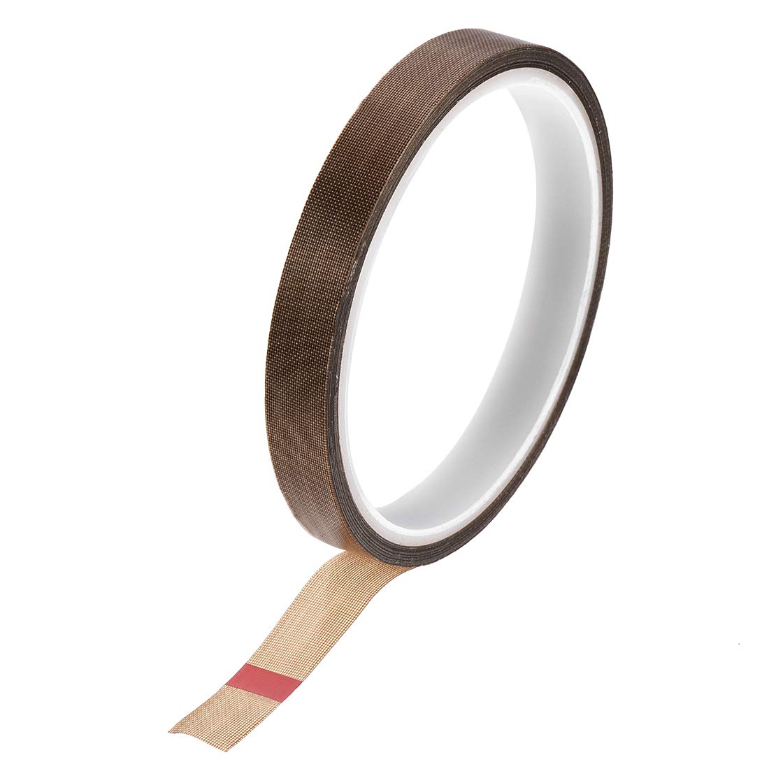 uxcell 12mm PTFE Coated Fabric Tape Brown High Temperature Tape for Vacuum,Hand and Impulse Sealers Adhesive Tape 10m/32.8ft
