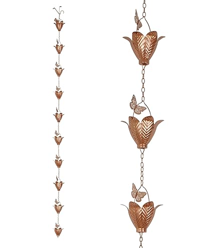 Rain Chains For Outside Topadorn Rain Chains Lotus Flower