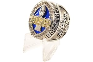 guancrown 2022 Fantasy Football Championship Ring Trophy - Gold And Silver Plated | FFL Champion Ring
