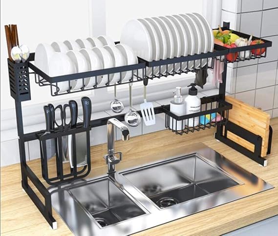 Xue-Shelf Geschirrtrockner über Spüle, Edelstahl über der Spüle liefert