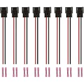 ENA Set of 8 Ignition Coil Female Connector Plug Harness Compatible with Ford Mercury Lincoln F150 F250 F350 Crown Victoria Expedition Explorer 4.6L 5.4L 5.8L 6.0L 6.8L 7.3L Replacement for HP4710