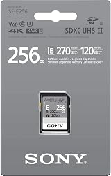 Sony 256GB SF-E Series UHS-II U3 V60 SDXC Memory Card 270MB/s Read 120MB/s view 2