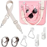 LETGO Shoulder Strap for Bogg Bag Accessories Adjustable Replacement Crossbody Strap 4 Pcs Keychain Hooks Keyholder Bogg Bag